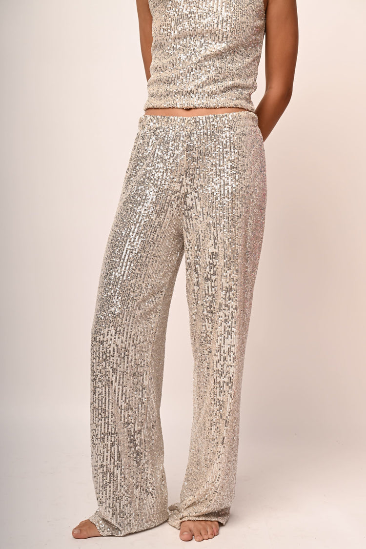 Sequin trousers