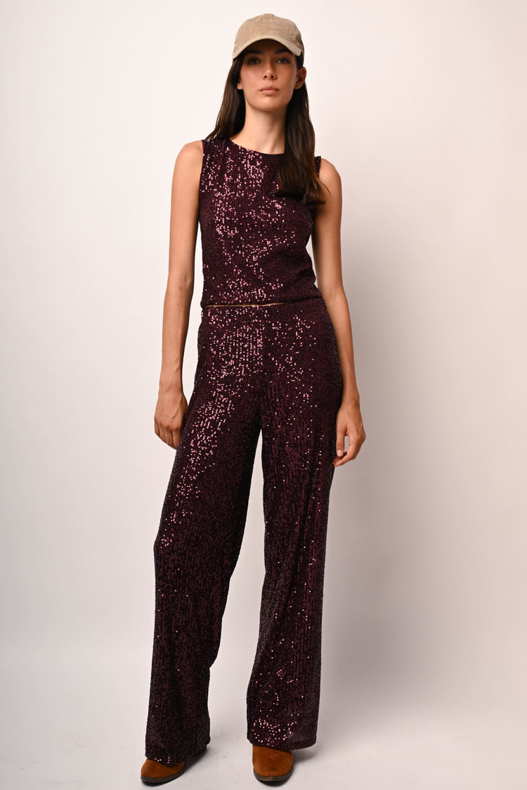 Sequin trousers