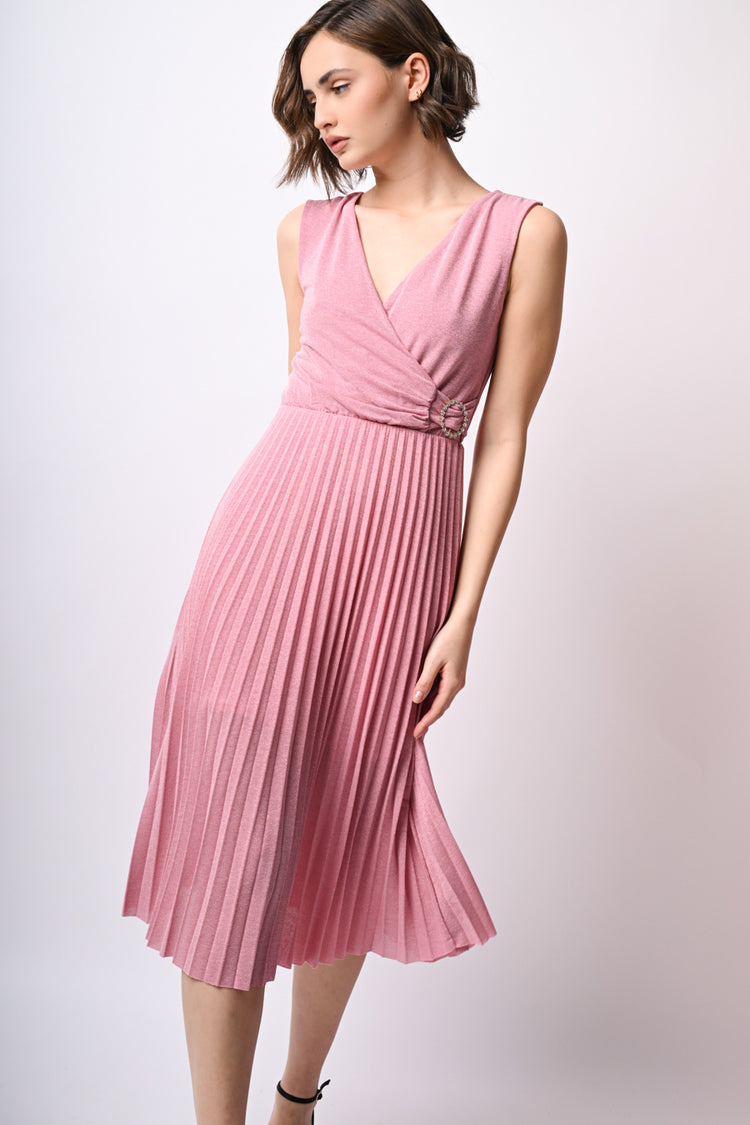 lurex pleated midi dress Lurex pleated midi dress Nunalie-europa