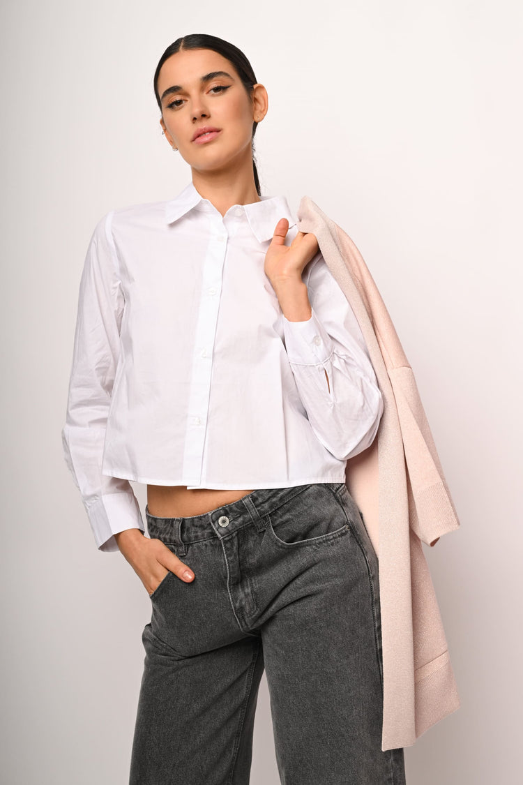 Lurex knit cardigan