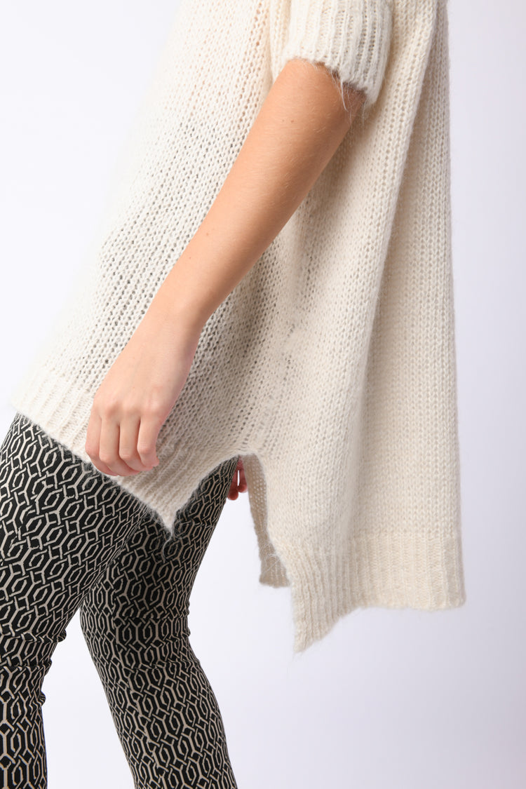 Mohair-blend oversized sweater