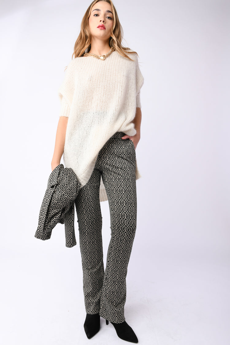 Mohair-blend oversized sweater