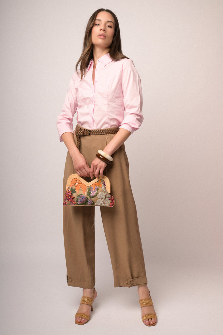 Pantaloni baggy con bottoni