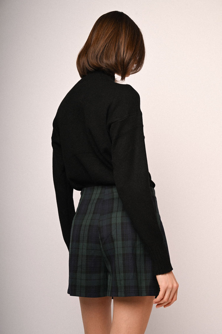 Tartan print skort