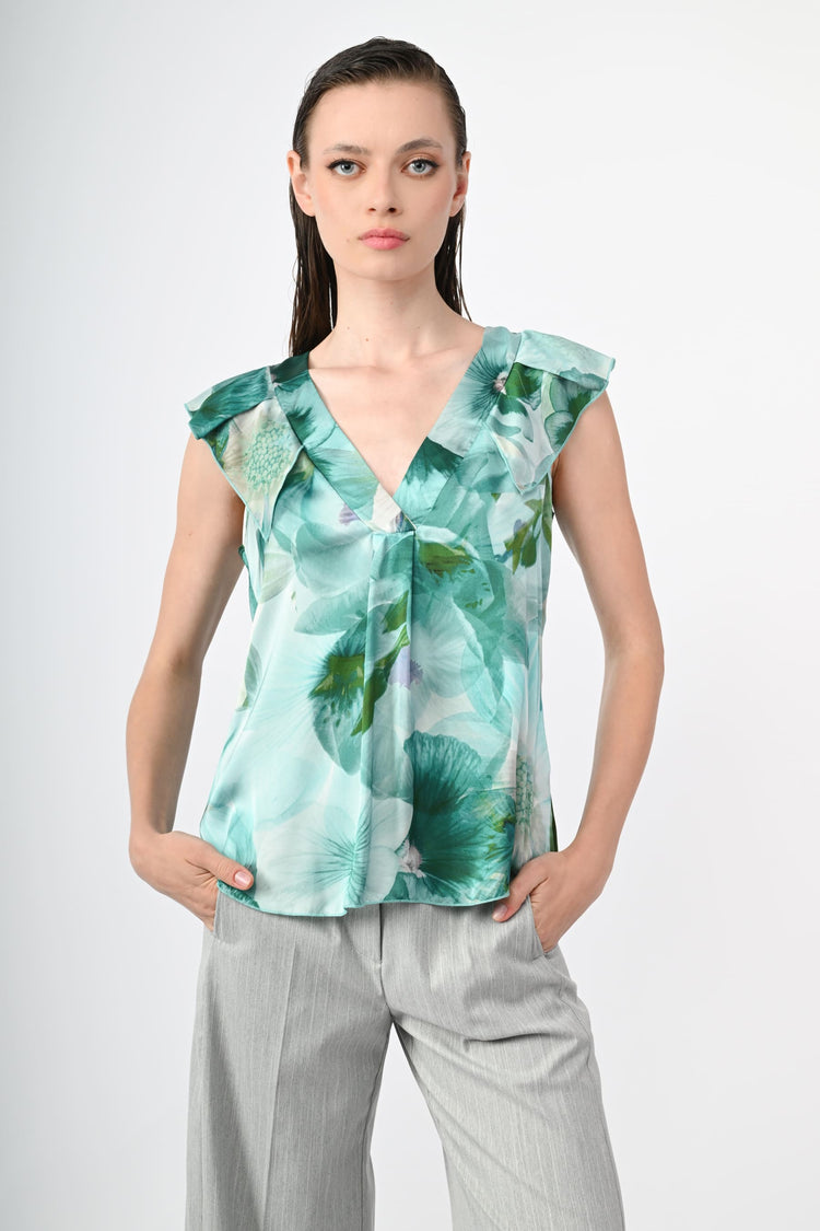 Floral print top