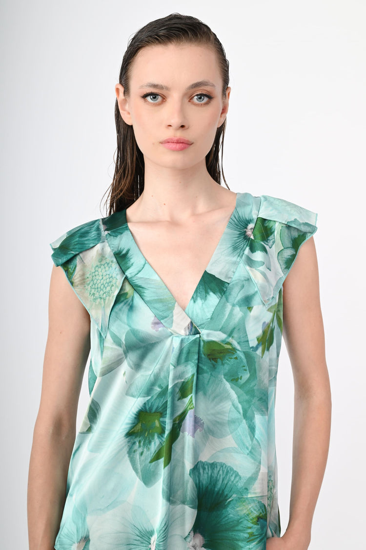 Floral print top