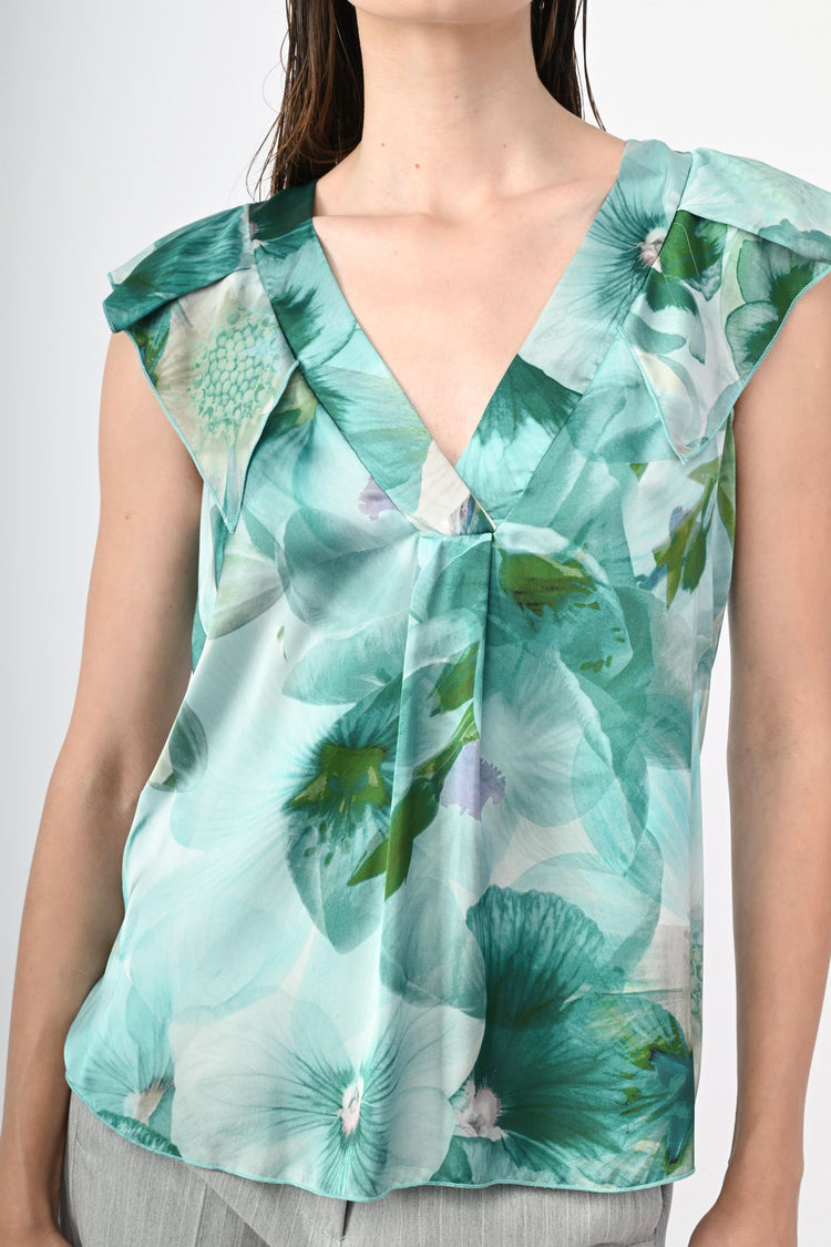 Floral print top