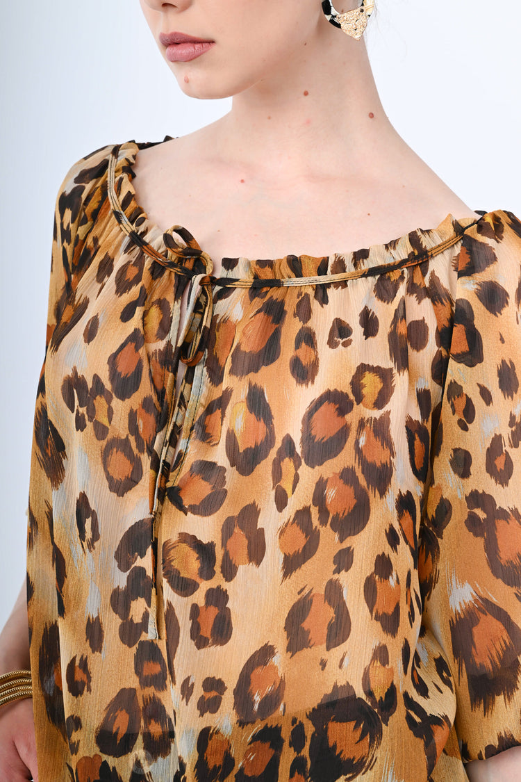 Leopard print blouse