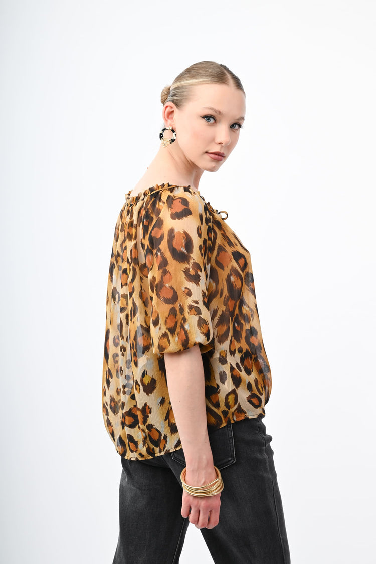 Leopard print blouse