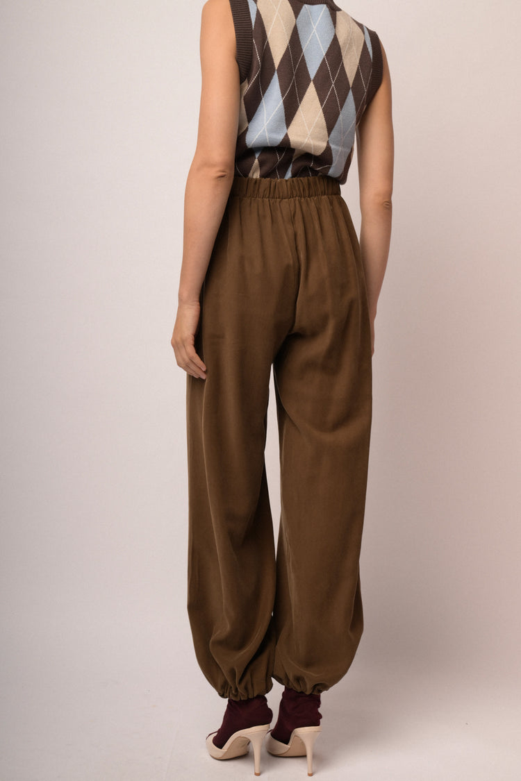 Pantaloni palazzo con coulisse