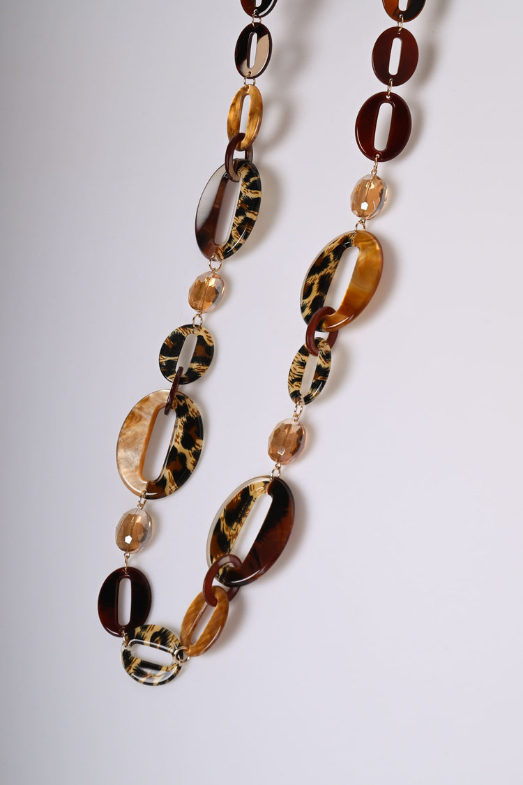 Oval pendants necklace