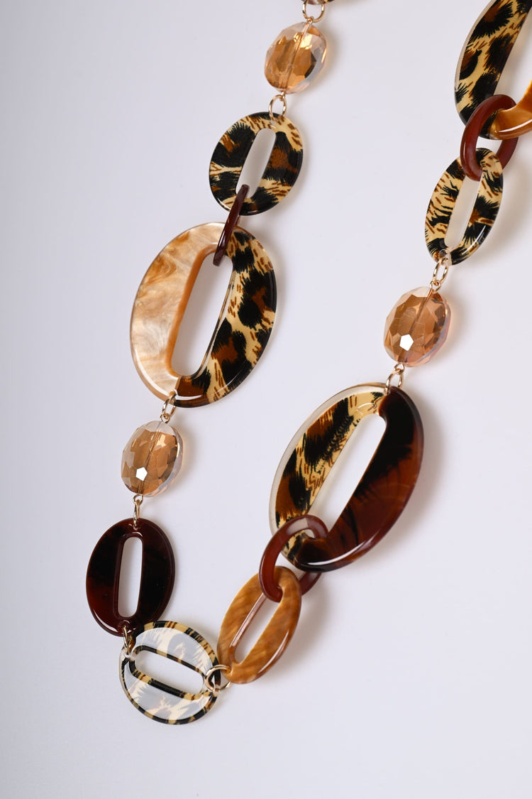 Oval pendants necklace