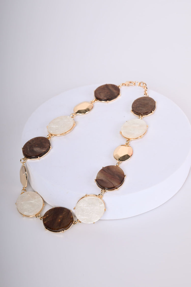 Rounded pendants necklace