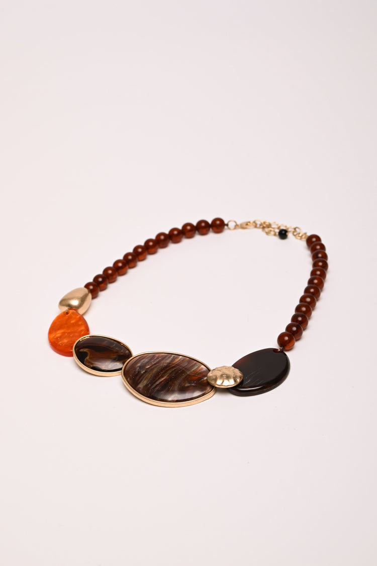 Stones and beads necklace
