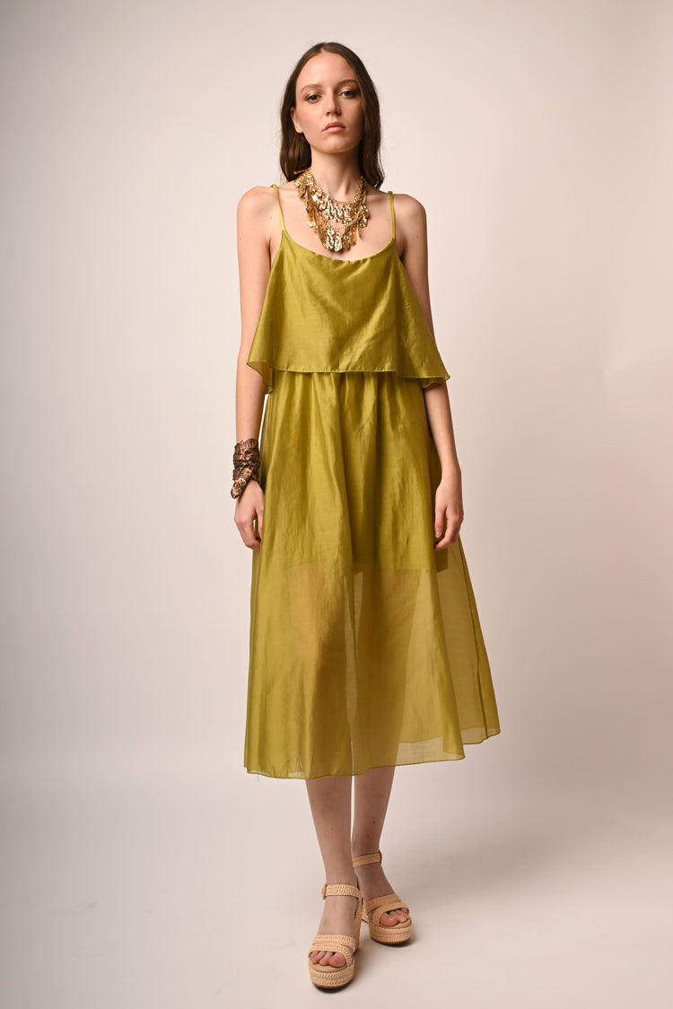 Muslin midi dress