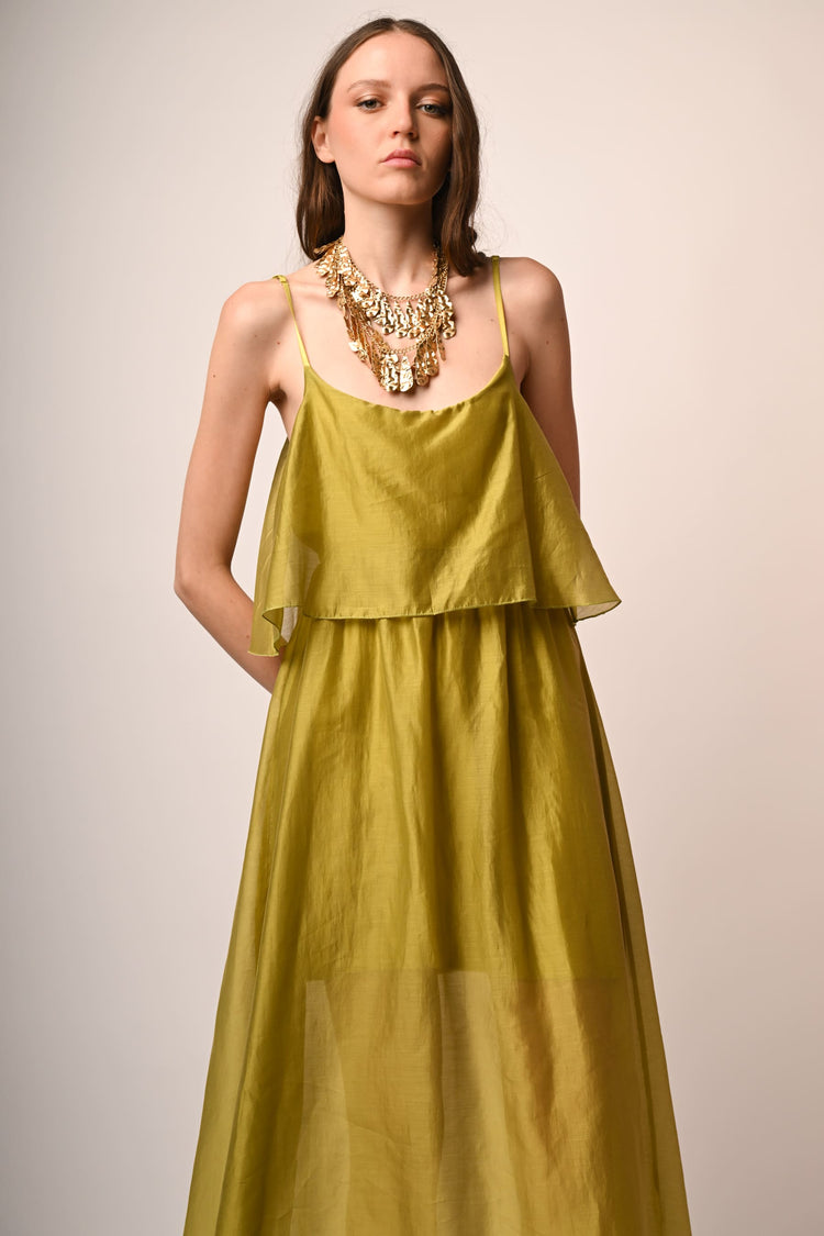 Muslin midi dress