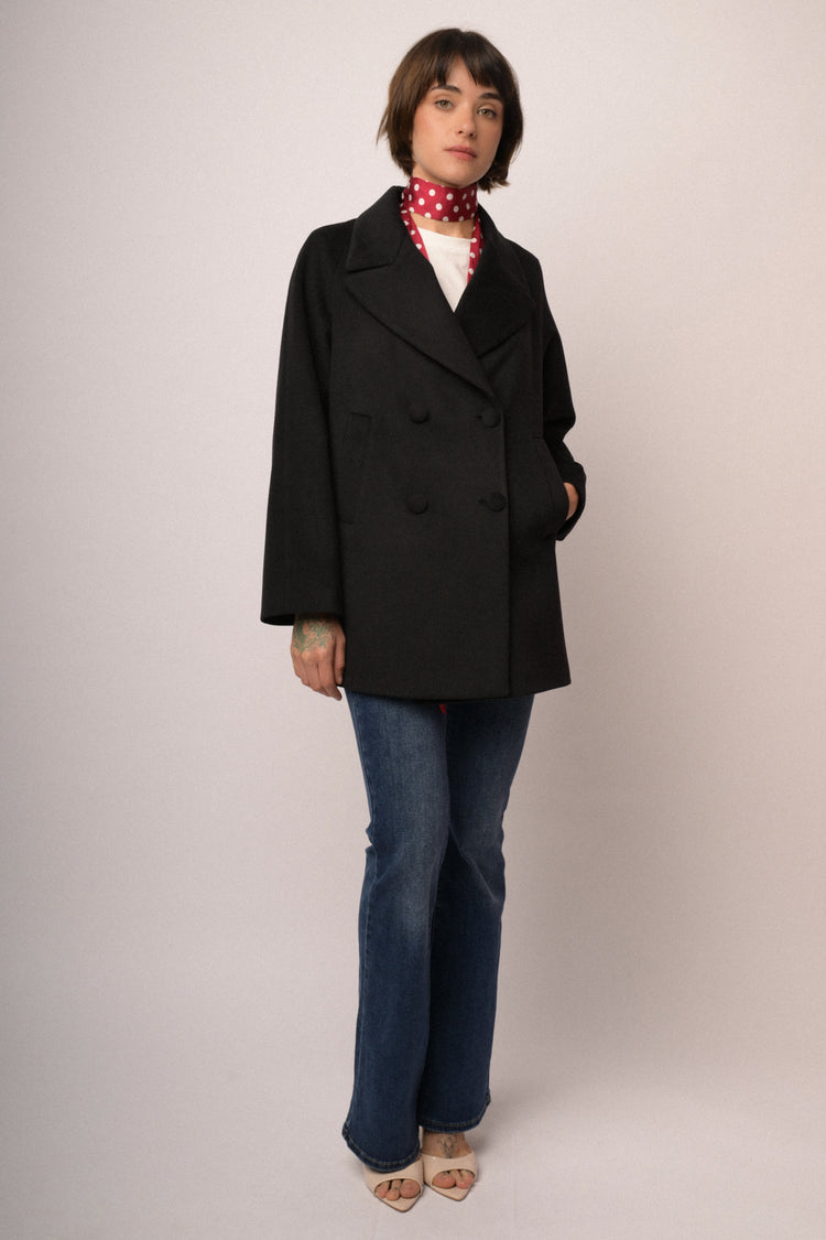 Cappotto doppio petto corto