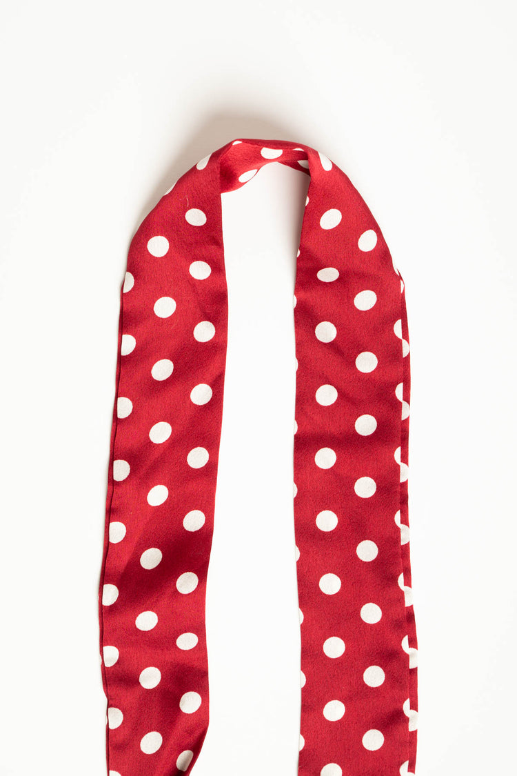 Foulard cravatta pois
