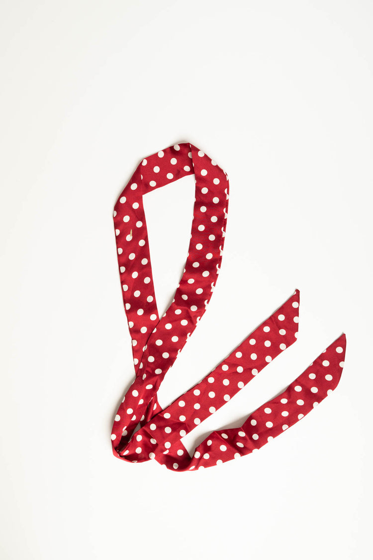 Foulard cravatta pois
