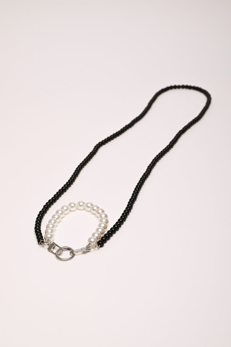 Beads badge holder necklace