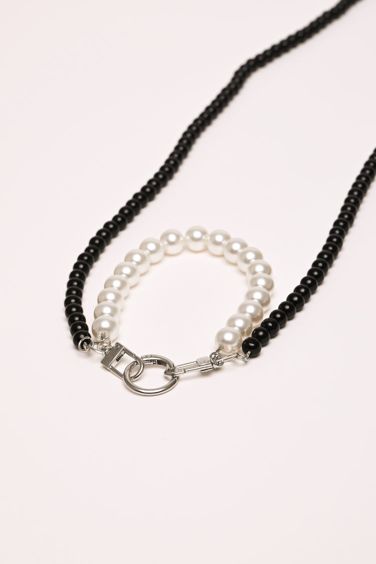 Beads badge holder necklace