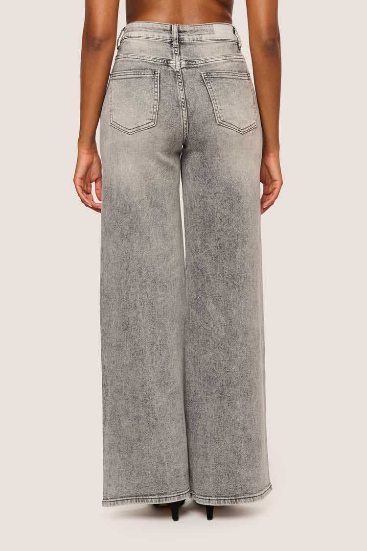 Mini studs wide-leg trousers