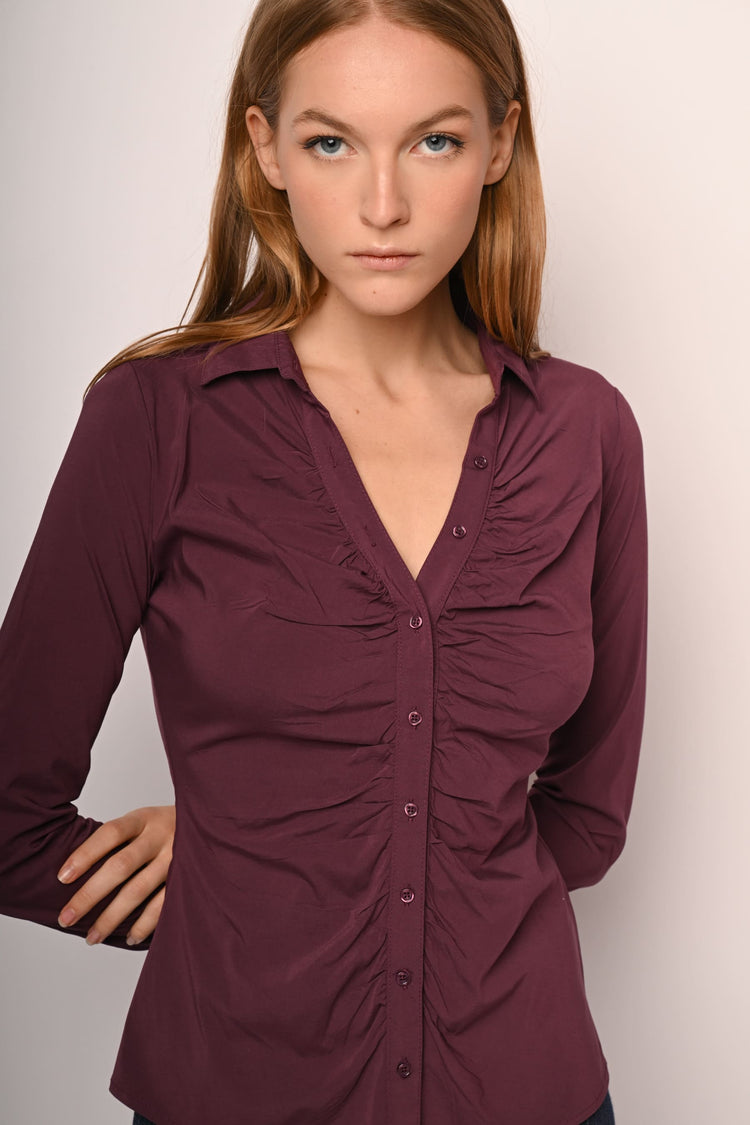 Gathered shirt