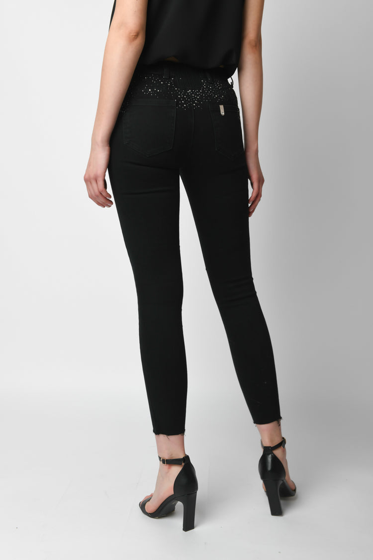 Rhinestoned skinny jeans