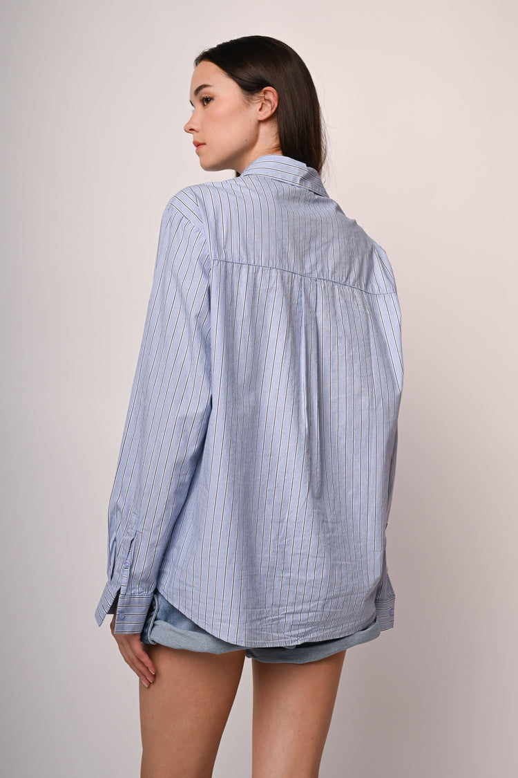 Oversized striped shirt