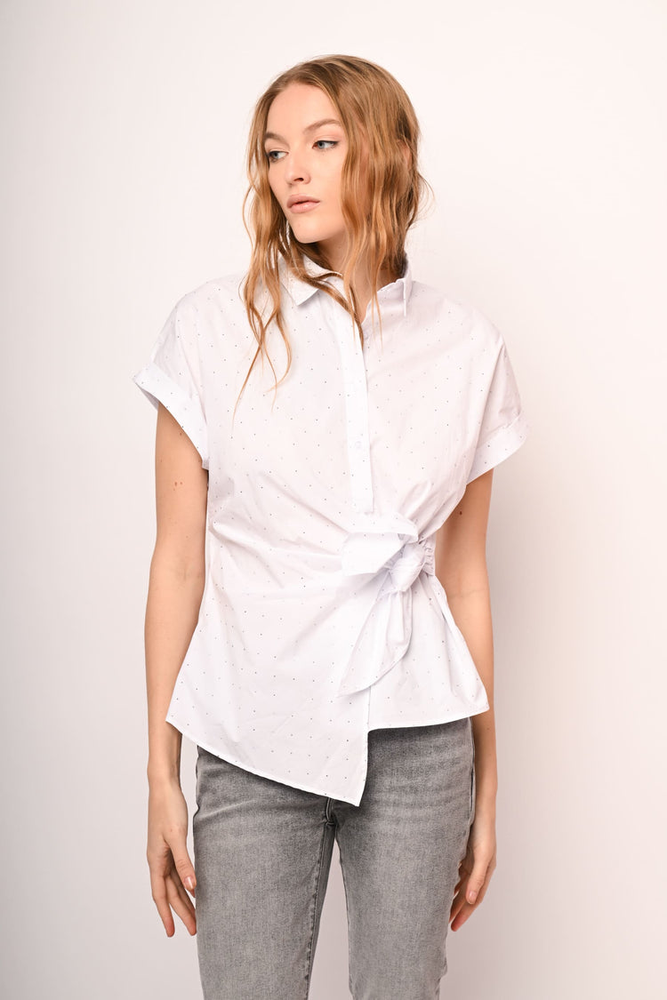 Mini-stud knot shirt