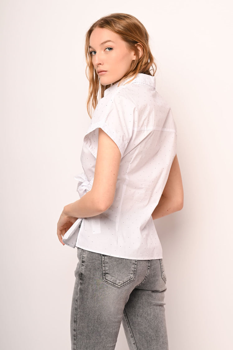 Mini-stud knot shirt