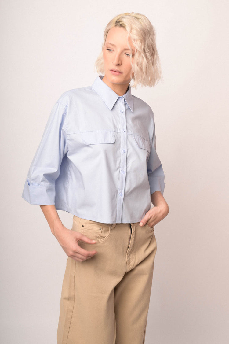 Camicia over con taschino