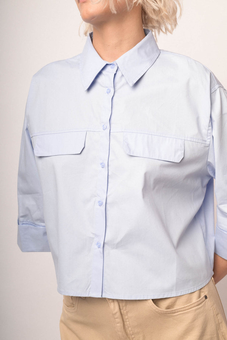Camicia over con taschino