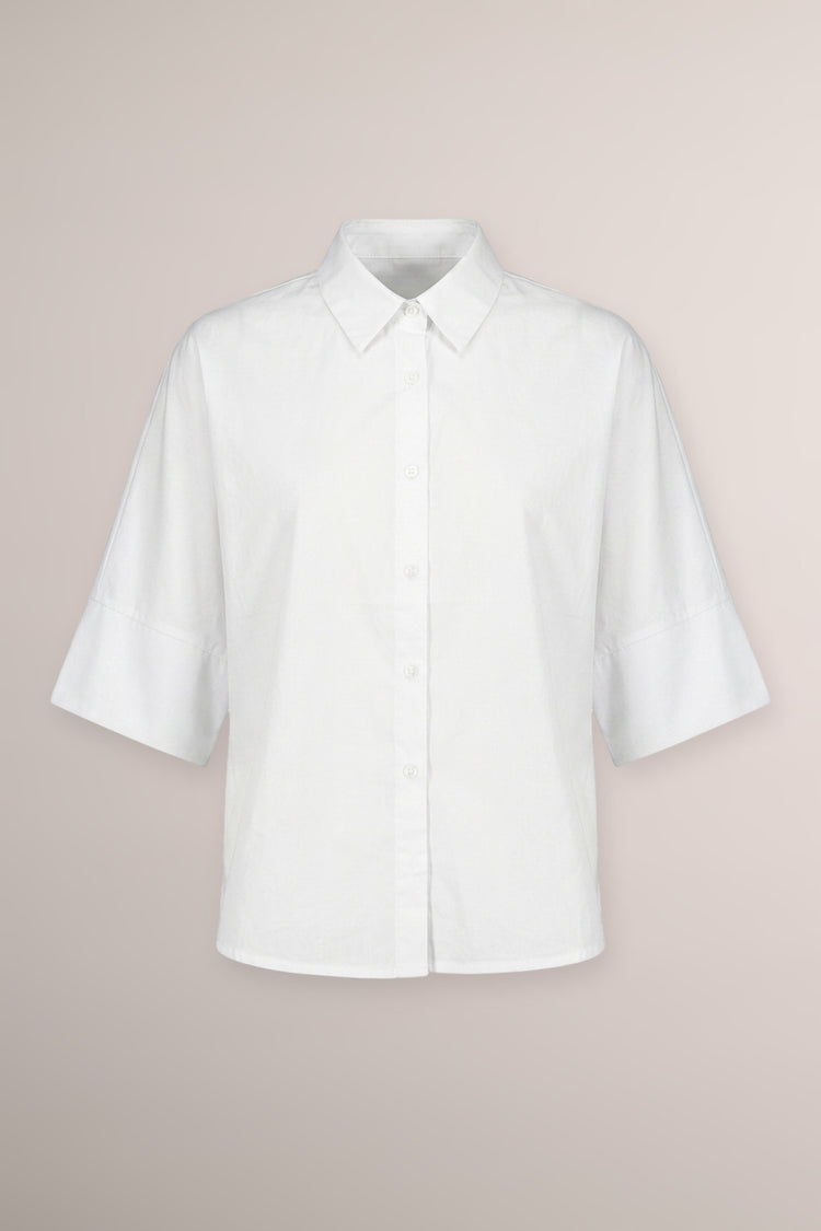 White cotton oversized shirt