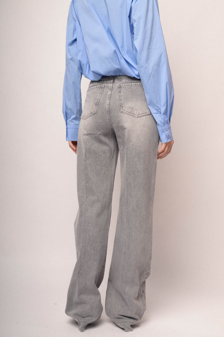 Jeans palazzo scuro
