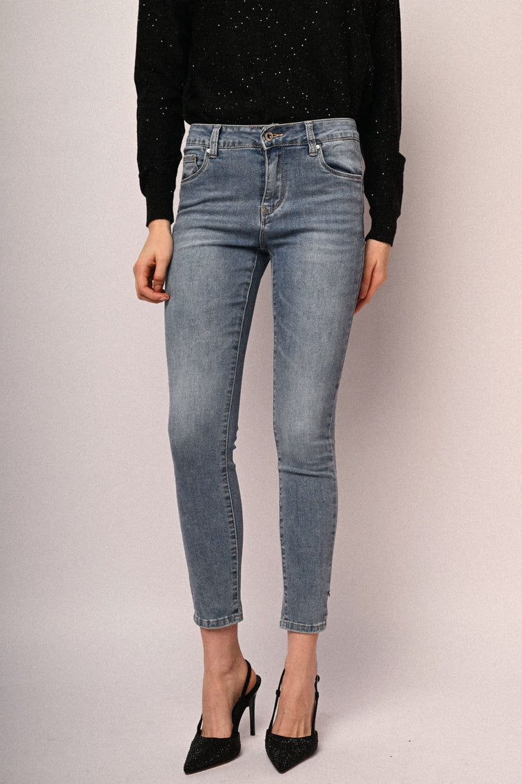 Glitter skinny jeans