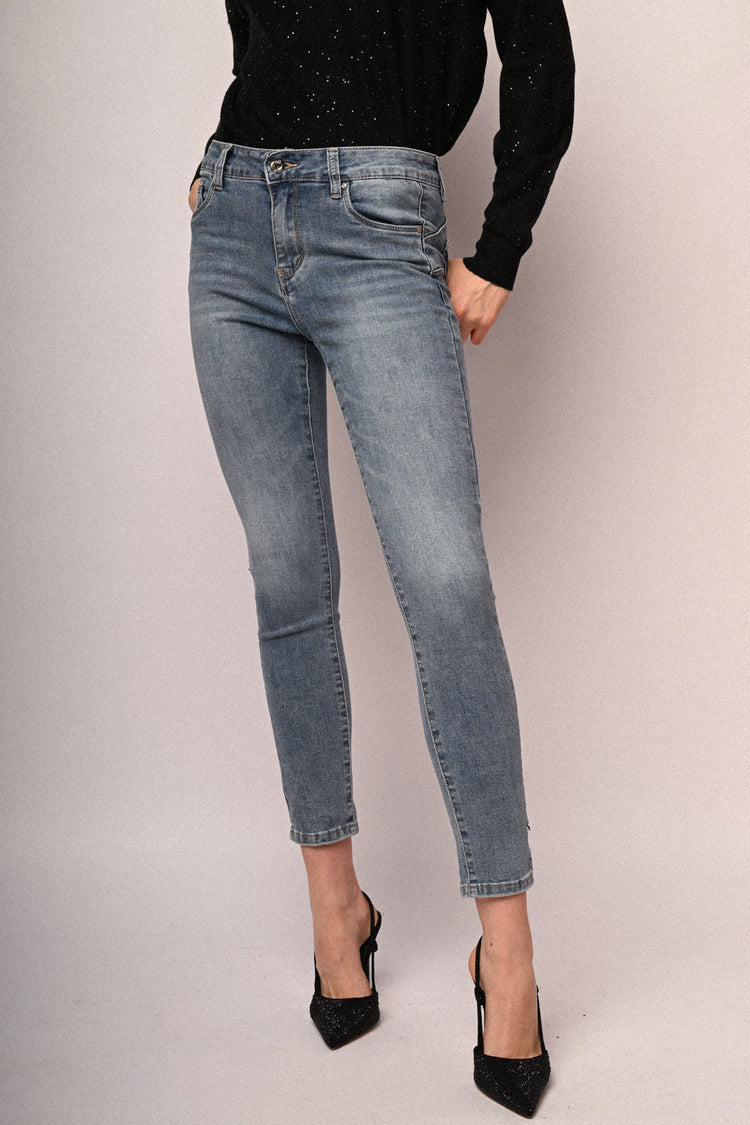 Glitter skinny jeans