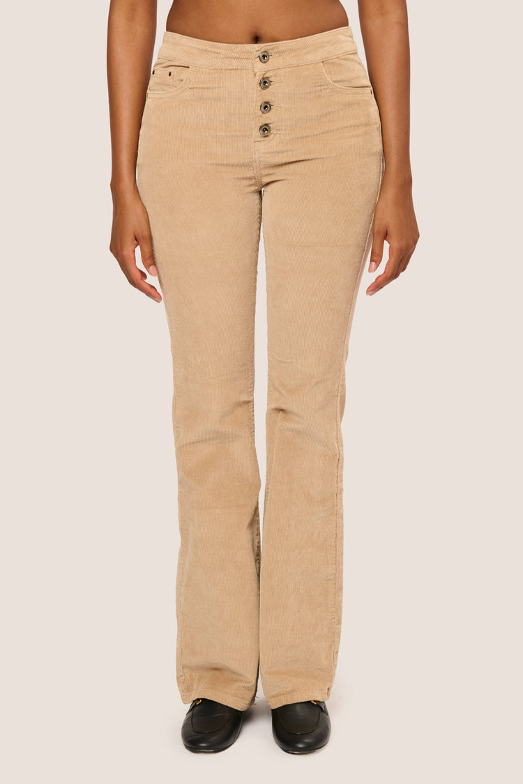 Pantaloni velluto a zampa