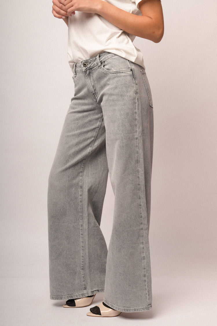 Jeans palazzo scuro