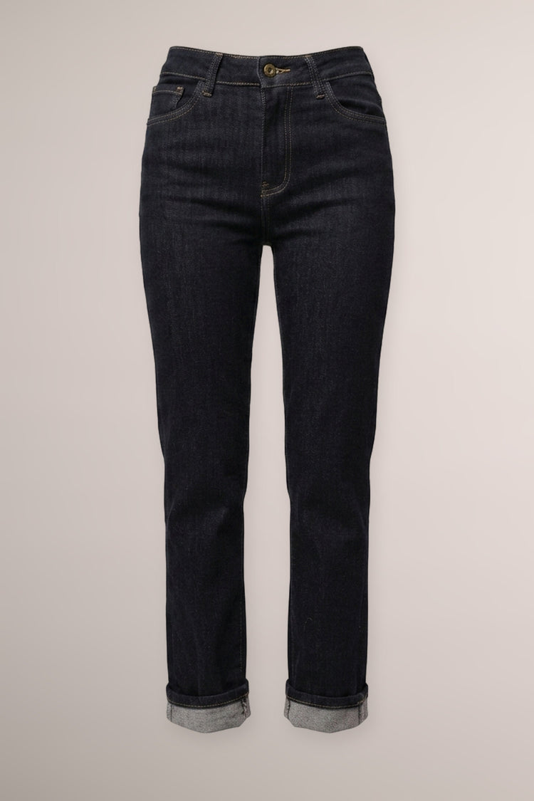 Midnight blue denim regular-fit jeans