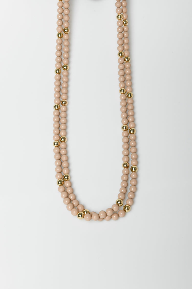 Beads long necklace