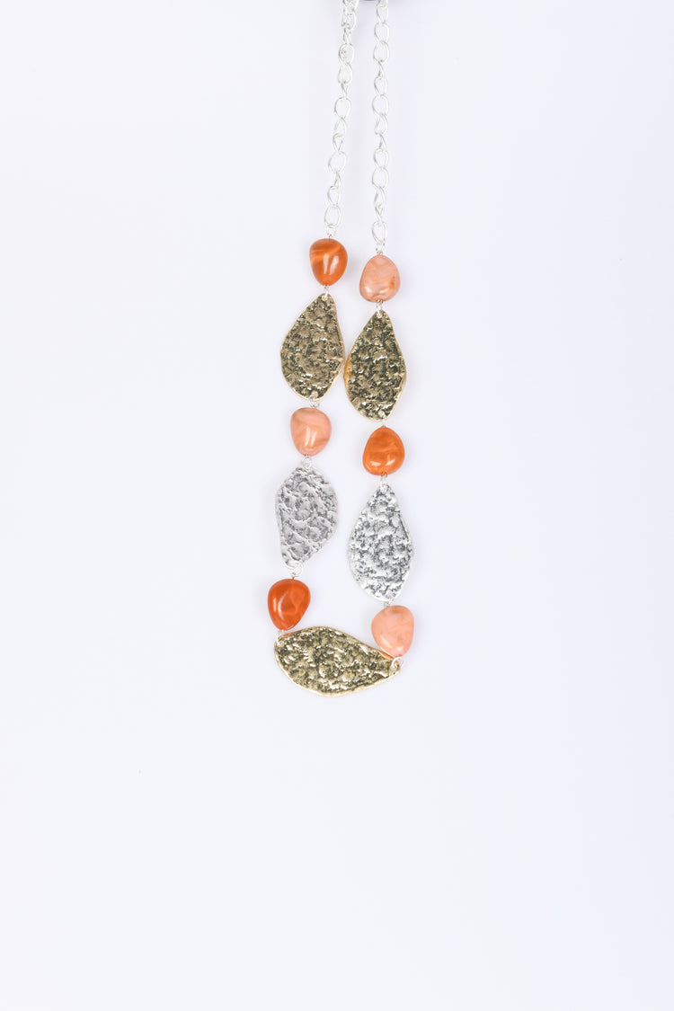 Drop pendants long necklace