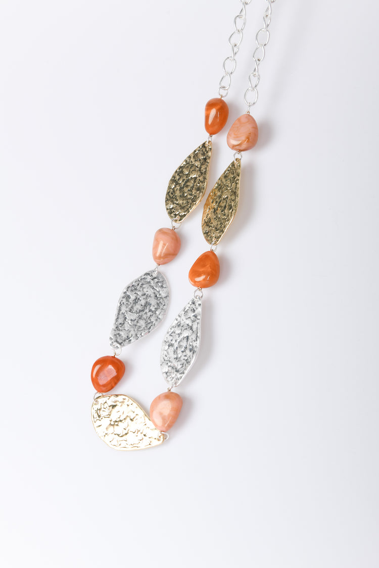 Drop pendants long necklace