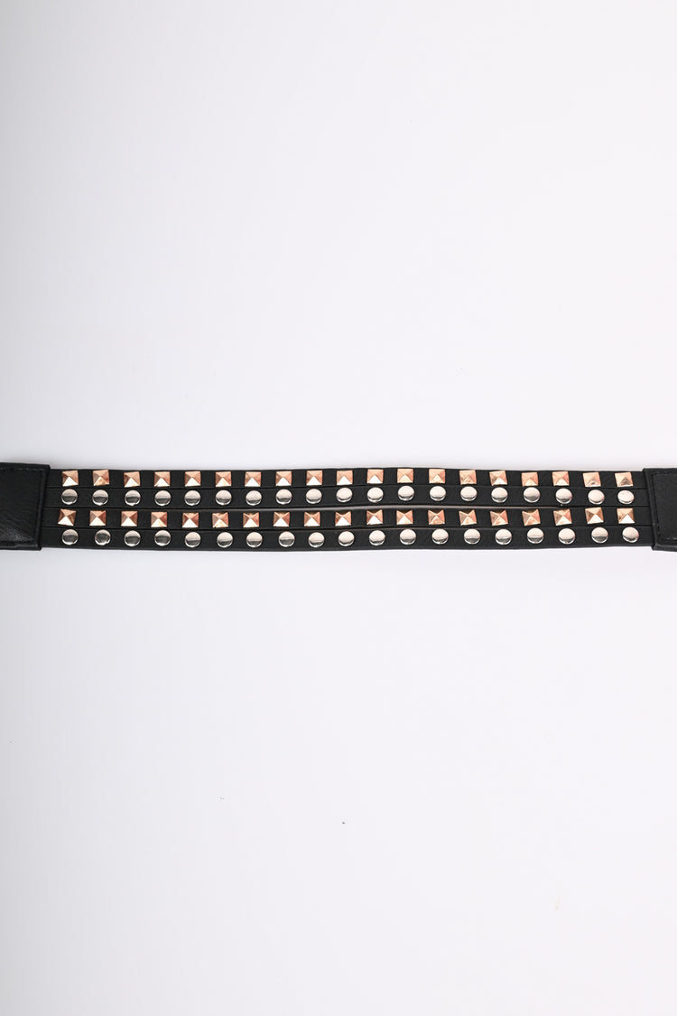 Cintura elastica borchie