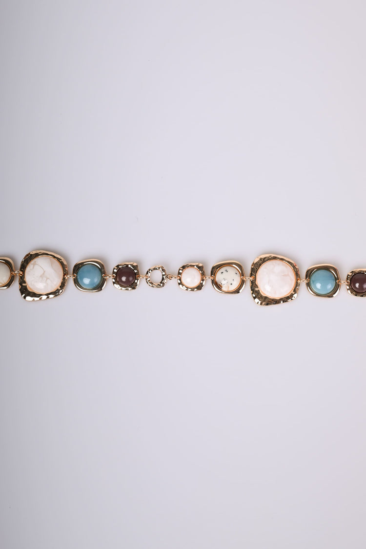 Decorative stones jewel belt