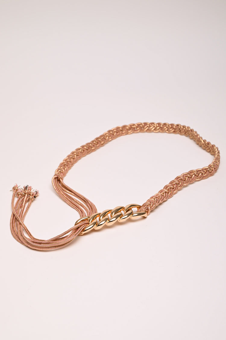 Buckle woven belt
