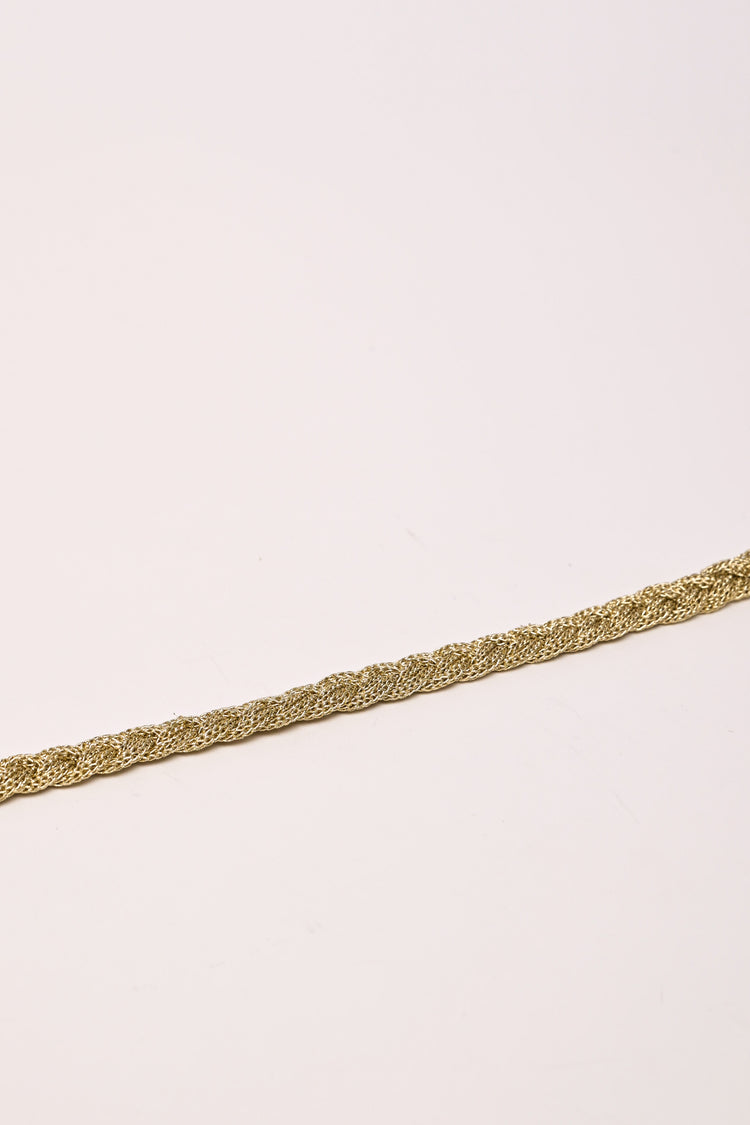 Woven threads thin belt
