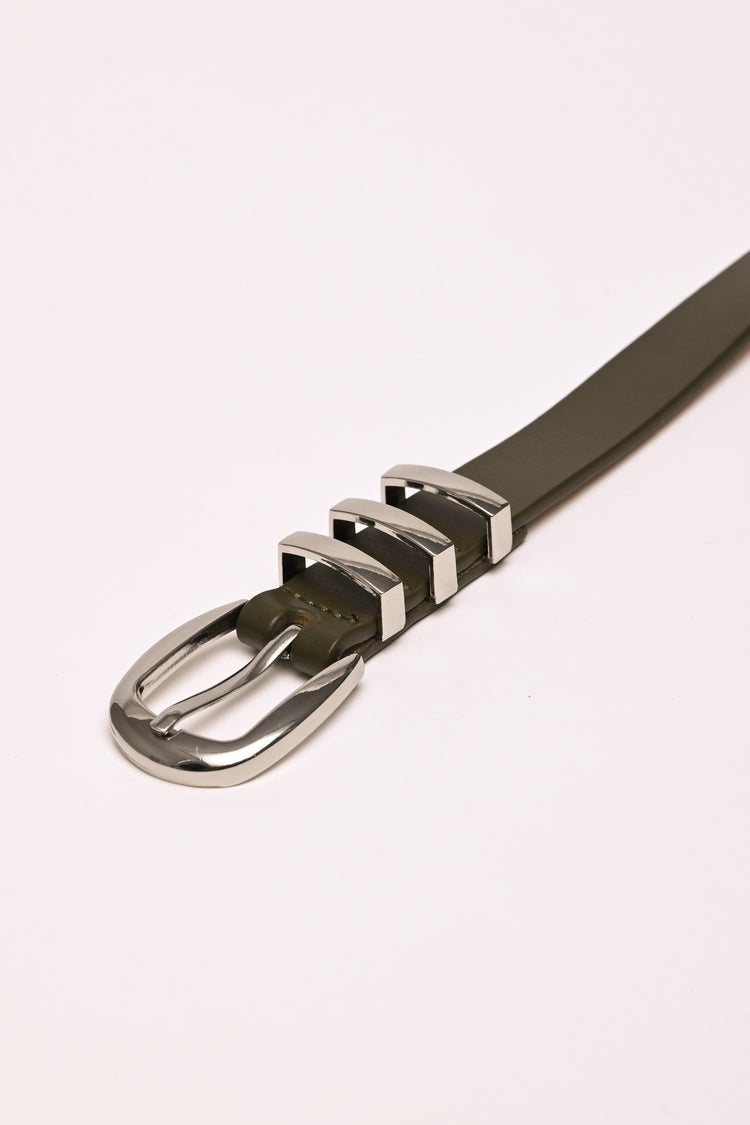 Leather belt