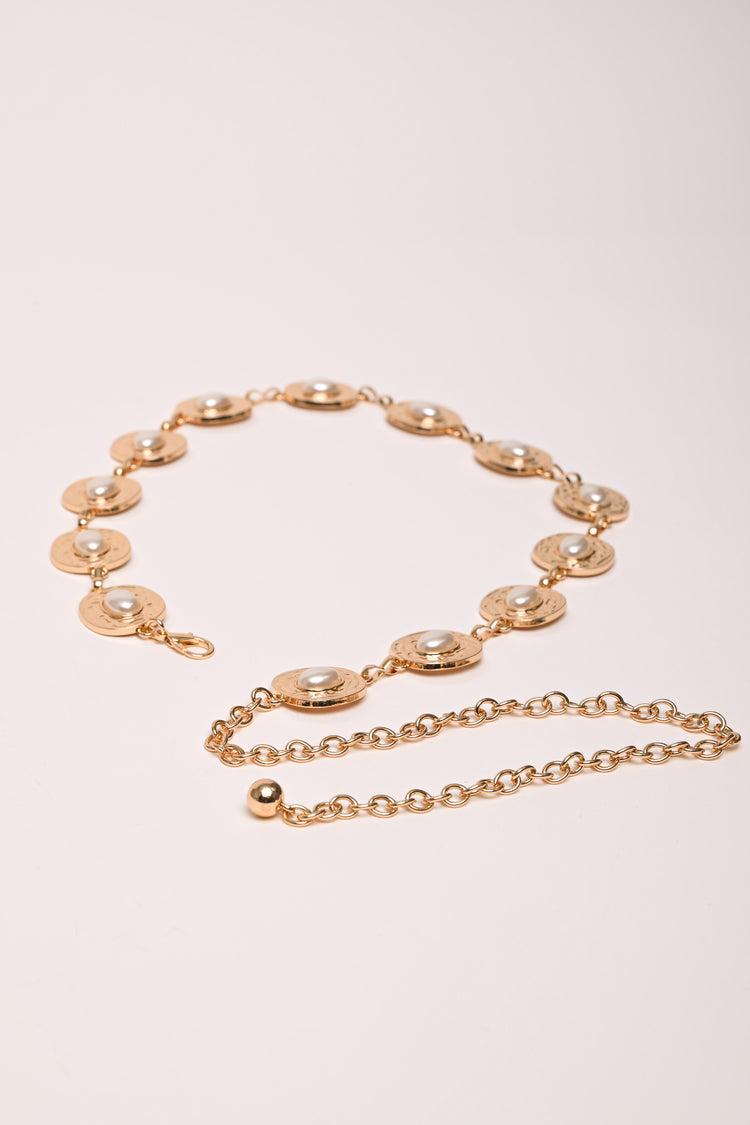 Beads jewel chain belt