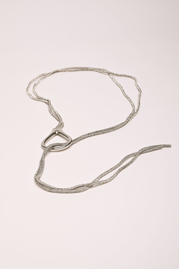 Rhinestone double thread sash